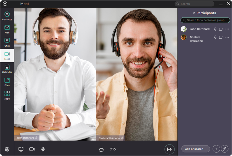 Meet video-conference feature